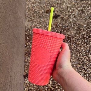 16 oz never used pink Starbucks studded cup